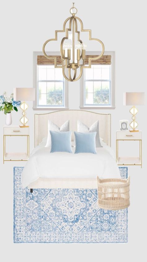 Light Blue Room, Coastal Preppy Bedroom, Light Blue Dorm Room, Light Blue Dorm, Room Light Blue, Blue Dorm Room, Light Blue Rooms, Costal Bedroom, Blue Dorm