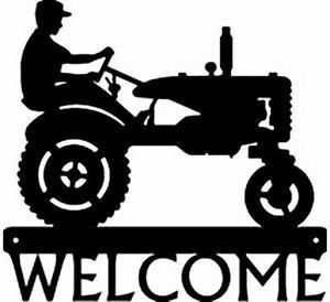 Farm Tractor 1 Metal Art Silhouette Welcome Sign New Country Wall Decor Gifts Tractor Silhouette, Mailbox Topper, Farm Shirts, Plasma Table, Country Wall Decor, Metal Tree Wall Art, Gifts For Farmers, Metal Art Welded, Cnc Plasma