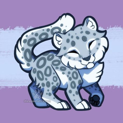 Snow Leopard Drawing, Snow Leopard Art, Leopard Drawing, Anime Snow, Leopard Art, Big Cats Art, Mythical Creatures Art, Kawaii Animals, Animal Sketches