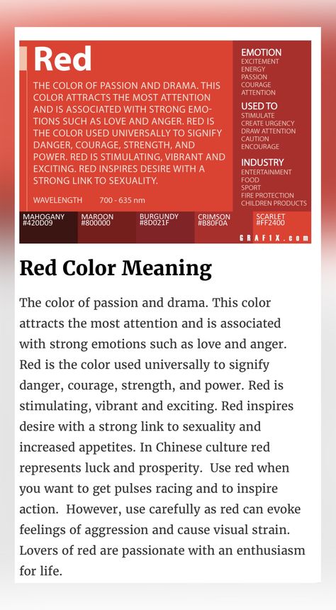 Ellie Art, Red Aura, Colour Psychology, Color Boards, Color Pallete, Colors And Emotions, Reading Art, Color Meanings, Color Magic