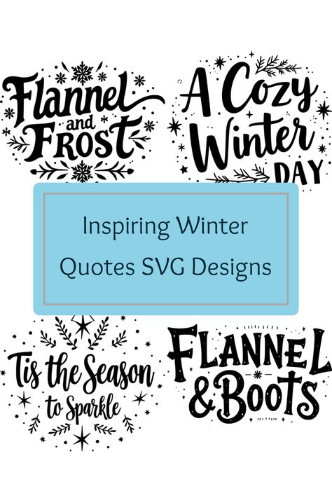 Transform your winter inspiration with our exceptional collection of winter quotes and sayings SVG designs. Each design reflects the beauty of the winter season and serves as a reminder to find joy in every snowflake and chilly breeze. Use these bold, unique designs to create stunning art projects, seasonal decor, or DIY craft items that warm the heart. Whether you’re a seasoned crafter or just starting, these SVG designs will ignite your creativity and make a lasting impression this winter. Discover the perfect quote today! Winter Signs And Sayings, Clothing Prints, Wedding Wine Glasses, Winter Signs, Winter Quotes, Winter Clipart, Designs For Cricut, Winter Svg, Winter Inspiration