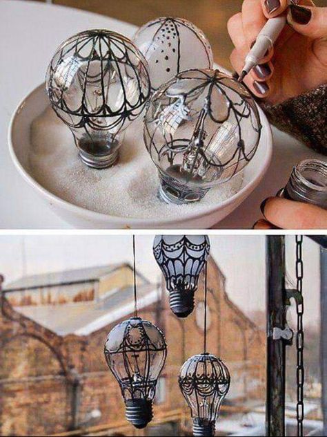 Recycler Diy, Goth Diy, Diy Hot Air Balloons, Steampunk Party, Balloon Crafts, Goth Decor, Recycled Crafts, Crafty Craft, Diy Projects To Try