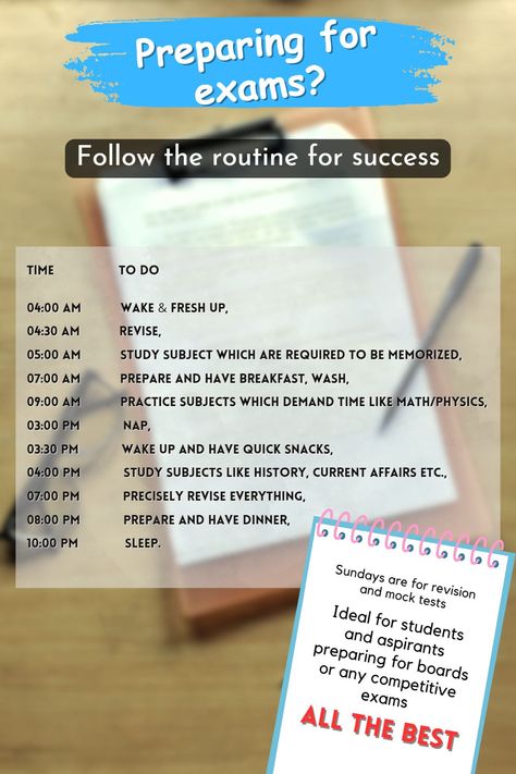 A rough idea how one should be schedule his/her daily routine while preparing for exams. Ideal for times when one doesn't have any enagagements over a long period. Schedule For Exam Preparation, Period Schedule, Study Timetable Template, Preparing For Exams, Study Websites, Study Timetable, Timetable Template, Daily Routine Schedule, 12th Exam