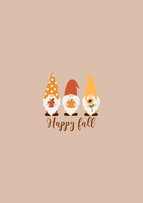 Thanksgiving Gnomes Wallpaper, Halloween Gnomes Wallpaper, Cute Spooky Wallpaper, Fall Wallpaper Halloween, Wallpaper Iphone Halloween, Wallpaper Autumn Aesthetic, Spooky Season Wallpaper, Gnomes Wallpaper, Wallpaper September