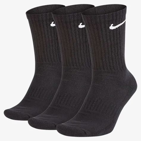 Women's Black Crew Socks. Nike.com Nike Crew Socks, Foot Exercises, Sport Nike, Stefan Janoski, Nike Socks, Mens Crew Socks, Nordic Walking, Skate Shop, Nike Training