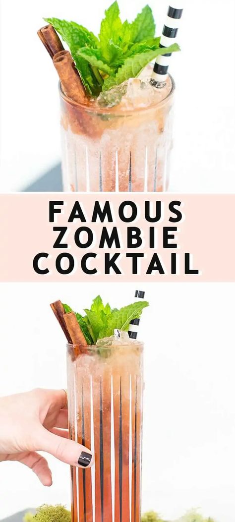 Cheese Zombies, Zombie Recipe, Creepy Cocktails, Cocktails Classic, Zombie Cocktail, Zombie Food, Boat Drinks, Creepy Halloween Food, Diy Wedding Backdrop