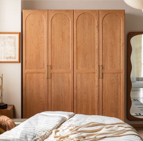 Solid wood wardrobe home bedroom cherry wood wardrobe retro furniture storage cabinet cloakroom storage cabinet Cloakroom Storage, Color Wardrobe, Solid Wood Wardrobes, Bedroom Built In Wardrobe, Wood Wardrobe, Furniture Storage Cabinets, Cherry Color, Bedroom Wardrobe, Vintage Wardrobe