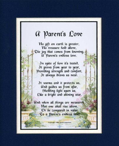 A Parent's Love Parents Poem, Anniversary Quotes For Parents, Father Poems, Anniversary Poems, Dad Poems, Best Birthday Quotes, Family Poems, Daughter Poems, My Children Quotes