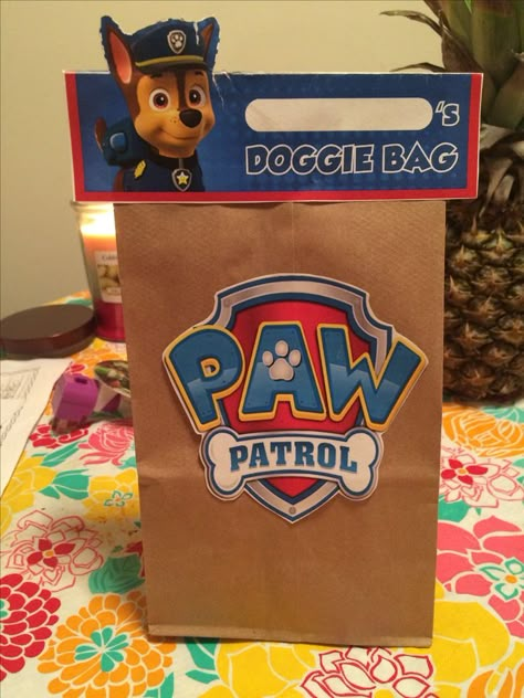 Paw Patrol Doggie Bags, Paw Patrol Party Bags, Paw Patrol Goodie Bags, Paw Patrol Party Ideas, Goody Bag Ideas, Goodie Bag Ideas, Paw Patrol Party Decorations, Doggie Bag, Paw Patrol Birthday Theme