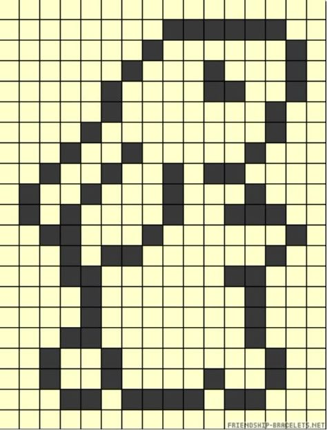 . Bunny Grid Pattern, Bunny Knitting Chart, Rabbit Alpha Pattern, Bunny Alpha Pattern, Mini Alpha Pattern, Black And White Alpha Pattern, Rabbit Pixel Art, Pixel Art Bunny, Bunny Pixel Art