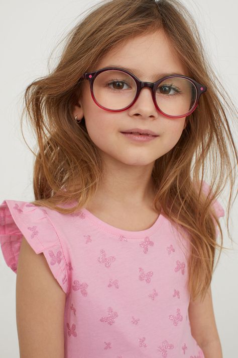 Cotton Dress | Pink/butterflies | KIDS | H&M US Kids Glasses Frames, Butterfly Kids, Kids Glasses, Girls With Glasses, Pink Butterfly, Home Essentials, Dress Pink, Glasses Frames, Cotton Dress