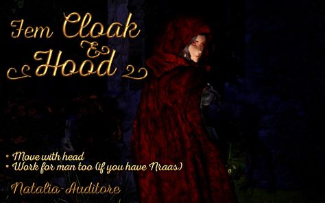 Works with lots of hair, the hood is bigger, so don't be afraid to use them.turns with Sim headwork also for male, use nraas for it.enjoy ♥DOWNLOAD Cloak With Hood, Sims 3 Mods, Hooded Cloak, Don't Be Afraid, Cc Finds, Little Red Riding Hood, Sims 4 Cc, Red Riding Hood, Sims 3