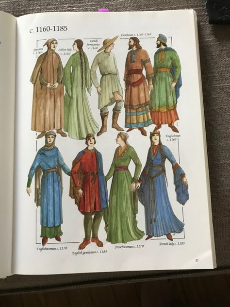 11 Century Clothing, 12 Century Clothing, 10th Century Fashion, 10th Century Clothing, 1100s Fashion, 11th Century Clothing, 12th Century Fashion, Dresses Reference, Historical Clothing Patterns