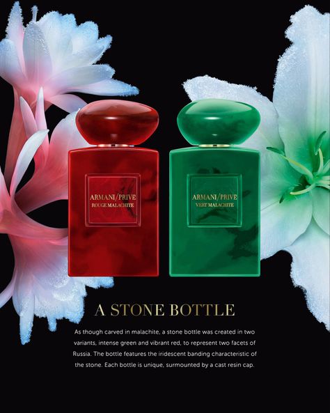 Giorgio Armani Rouge Malachite Fragrances Armani Prive Rouge Malachite, Diy Pop Up Cards, Perfume Ad, Perfume Collection Fragrance, Niche Perfume, The Perfume, Perfume Lover, Armani Prive, Stone Collection