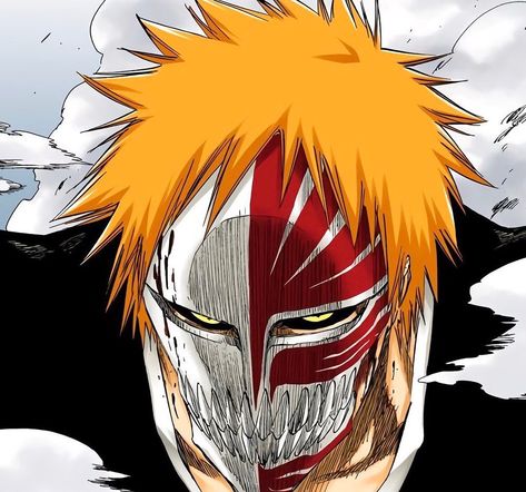 Ichigo Forms, Ichigo Mask, Ichigo Pfp, Manga Panel Icon, Ichigo Hollow Mask, Pfps For Discord, Bleach Anime Ichigo, Bleach Ichigo, Il Re Leone