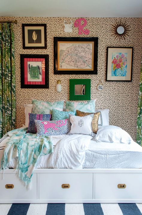 Kate Spade Inspired Bedroom, Kate Spade Bedding, Inspired Bedroom, Kate Spade Inspired, Bold Decor, Hearth Room, Living Room Photos, Tiles Price, Bedding Sets Online