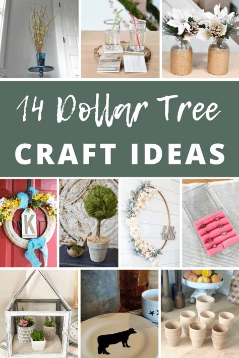 Dollar Tree Craft Ideas, Tree Craft Ideas, Craft Ideas To Sell, Ideas To Sell, Diy Bird Bath, Budget Crafts, Painted Pots Diy, Store Hacks, Tree Craft