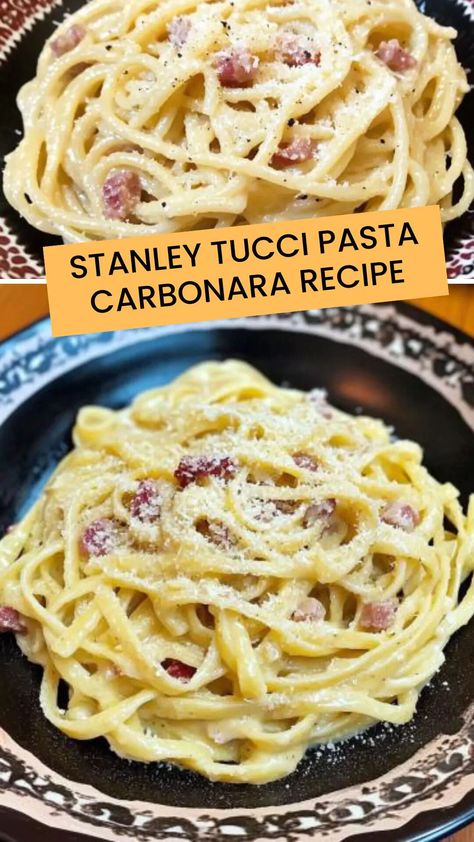 Stanley Tucci Pasta Carbonara Recipe – Easy Kitchen Guide Stanley Tucci Pasta, Best Carbonara Recipe, Carbonara Recipe Authentic, Italian Carbonara Recipe, Carbonara Pasta Creamy, Quinoa Side Dish, Easy Carbonara Recipe, Italy Recipes, Spaghetti Carbonara Recipe