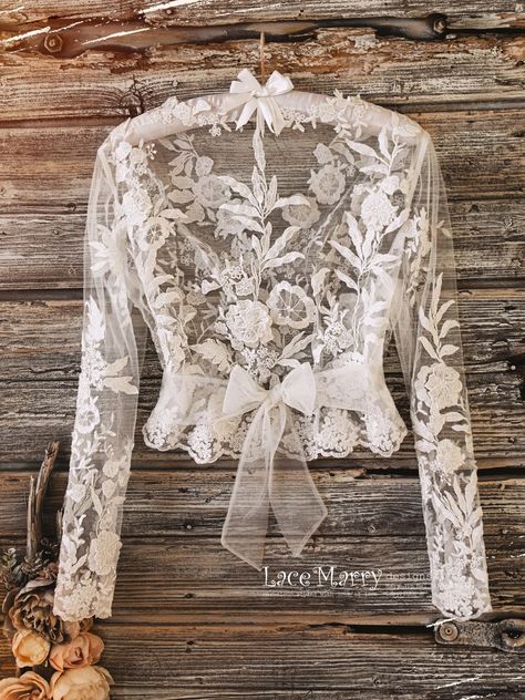 Lace Crop Top Outfit, Bolero Wedding Dress, Lace Bolero Wedding, Wedding Dress Cover Up, Bridal Topper, Bridal Crop Top, Wedding Dress Cover, Wedding Dress Topper, Wedding Separates