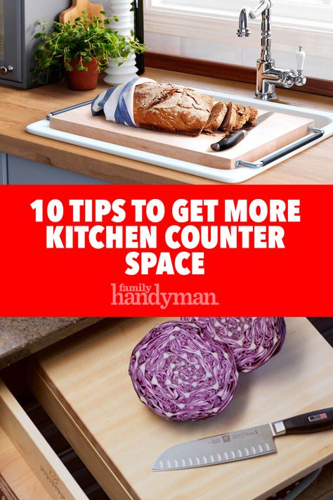 How To Add Counter Space In Small Kitchen, How To Add More Counter Space Small Kitchens, Super Small Kitchen Counters For Accessories, Keep Cat Off Counter, How To Keep Kitchen Counters Clear, Small Kitchen Cart, Dream Kitchen Island, Kitchen Counter Space, Diy Kitchen Projects