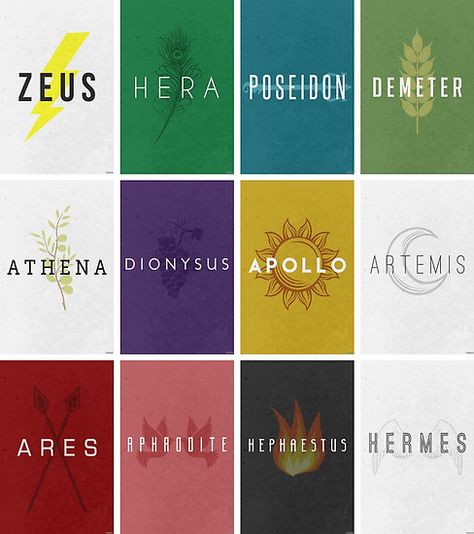 • Also buy this artwork on wall prints, stickers, phone cases, and more. Percy Jackson Party, Twelve Olympians, Rachel Elizabeth Dare, Zeus And Hera, Hazel Levesque, Greek Mythology Gods, Will Solace, Greek Myth, Mythology Tattoos