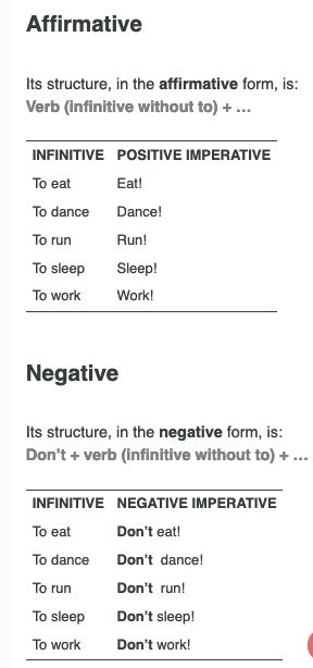 The imperative is a structure used to give an order or command. Language Analysis, Imperative Mood, Teaching Grammar, Learning English, English Class, English Grammar, English Words, Learn English, Grammar