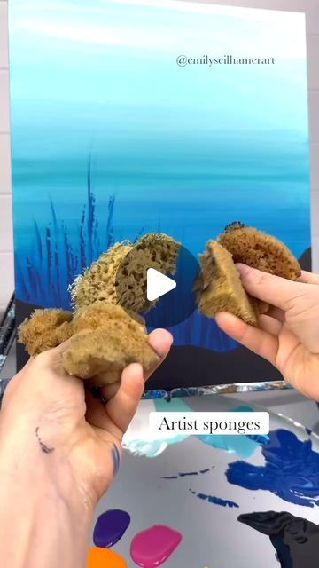 Underwater Painting Tutorial, Coral Reef Painting Acrylics, Underwater Art Drawing, Underwater Painting Easy, Underwater Art Painting, Coral Paint Colors, Coral Paint, Coral Drawing, Painting Underwater