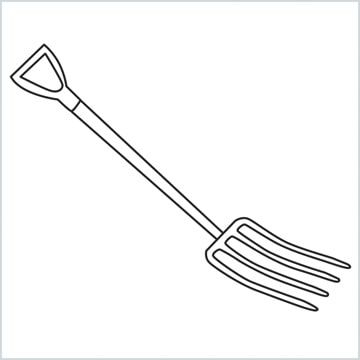 In this drawing lesson, we’ll show How to draw a Gardening fork step by step total 5 phase, and it will be easy tutorial Accessories Drawings, Fork Drawing, Spading Fork, Christmas Pebble, Minecraft Dogs, Pitch Fork, Christmas Pebble Art, Pitch Forks, Drawing Lesson