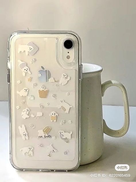 Korean Phone Cases, Korean Phones, Iphone Obsession, Collage Phone Case, Dog Phone, Pretty Phone Cases, Apple Phone Case, Stylish Phone Case, White Dog