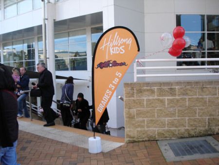 could use flag signs outside on Sundays (Yes, it's Hillsong, but I haven't found many interior pics ... David needs to go!) :) Supermarket Advertising, Hillsong Kids, People In The City, Hillsong Church, Store Signage, We Were There, Kids Ministry, Ministry Ideas, Flag Signs