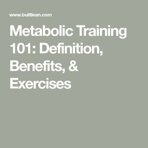 Metabolic Training 101: Definition, Benefits, & Exercises Metabolic Workouts, Anaerobic Exercise, Bodybuilding Program, Fitness Facts, Compound Exercises, 30 Minute Workout, Strength Training Workouts, 500 Calories, Chin Up