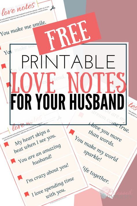 Leave these free printable loves notes for your husband any day of the year or each day until Father's Day. Make your husband feel loved and appreciated with these love notes for him. Daily Love Notes For Husband, Notes For Him, Love Notes For Him, Dating A Married Man, Homemaking Skills, Intentional Motherhood, Love Notes For Husband, Valentine Notes, Reasons Why I Love You