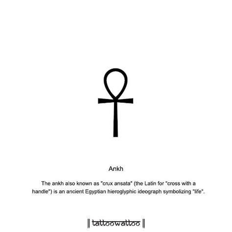 Hieroglyphics Tattoo, Tattoo Lace, Ankh Tattoo, Starověký Egypt, Life Meaning, Ankh Symbol, Key Of Life, Egypt Tattoo, Muster Tattoos