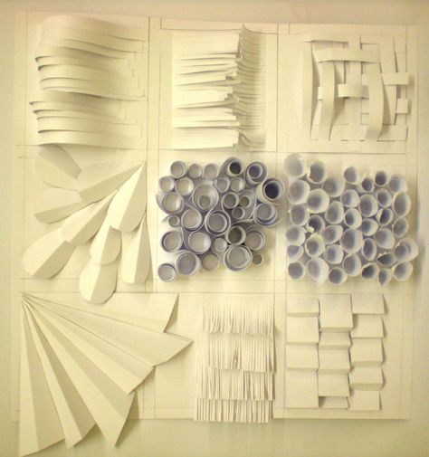 Carton Texture, A Level Textiles, Paper Play, Cardboard Art, School Art Projects, 3d Artwork, Middle School Art, A Level Art, Paper Folding