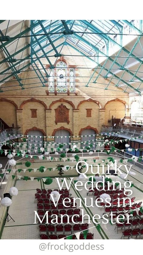 Picture of Victoria Baths Manchester with words Quirky Wedding Venues in Manchester Unusual Wedding Venues, Ethical Wedding, Unusual Wedding, Unusual Weddings, Quirky Wedding, How To Know, Manchester, Sustainability, Wedding Venues