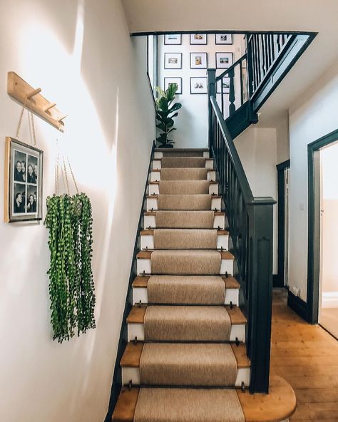 Stairs And Hallway Ideas, Cottage Hallway, Entrance Hall Decor, Hallway Colours, House Staircase, Hallway Inspiration, Colour Hallway, Narrow Hallway Decorating, Staircase Decor