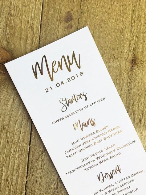 Gala Inspiration, Elegant Wedding Menu, Menu Card Design, 21 Diner, Wedding Place Names, Gold Foil Wedding, Wedding Place Settings, Seating Plan Wedding, Wedding Menu Cards