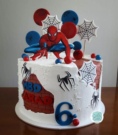 Spider Man Cakes For Boys, Cake With Spiderman, Spiderman Cake Birthday For Kids, Spiderman Birthday Cake Ideas, Birthday Cake Spiderman, Spiderman Theme Cake, Spiderman Cake Ideas, Spiderman Cakes, Cake Spiderman