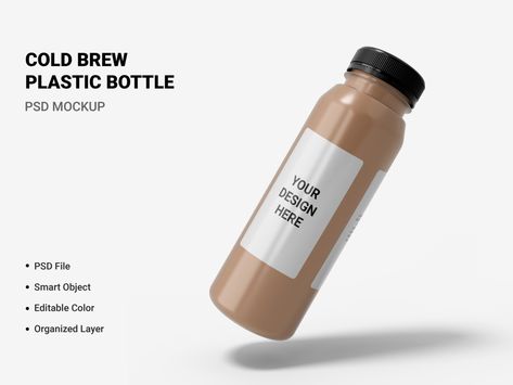 design, mockup, drink, blank, beverage, bottle, glass, fresh, plastic, liquid, white, refreshment, cold, brew, packaging, coffee, brewed, template, label, dark, cold brew, illustration, isolated, wooden, plastic bottle, ice, wood, brown, caffeine, vintage, container, close up, simple, table, takeaway, creative, cafe, design space, take away, background, lid, coffee shop, name, psd, space, branding, up, package, mock, content, glass bottle, 3d, brand, juice, logo Coffee Label Design Bottle, Plastic Bottle Design Packaging, Coffee Bottle Label Design, Bottled Coffee Packaging, Creative Cafe Design, Coffee Bottle Packaging, Coffee Bottle Design, Iced Coffee Bottle, Bottled Coffee