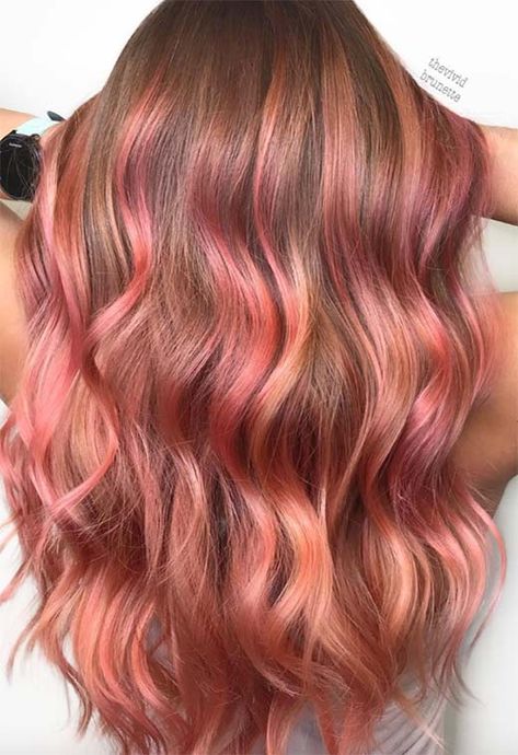 Summer Hair Colors Ideas & Trends: Strawberry Pink Hair Color Hair Colour For Summer 2023, Trending Spring Hair Color 2023, Fun Professional Hair Color, Hair Color Trends 2024 Summer, Summer Hair 2024 Trend, Fun Hair Color Ideas For Summer, Summer 2024 Hair, Spring Hair Color Ideas 2023, Hair Color 2023 Trends