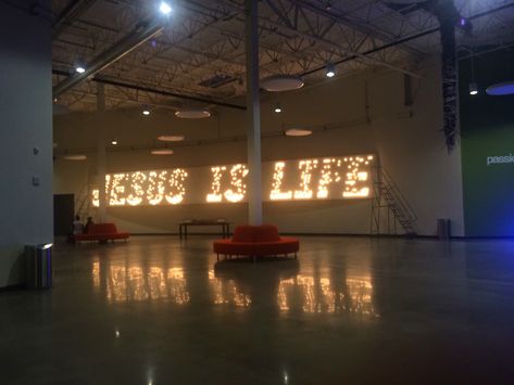 Jenna Elliott: Passion City Church: Community Groups Youth Room Church, Passion City Church, Church Lobby, Worship Night, Lobby Ideas, Church Building Design, Church Interior Design, Room Ideas Aesthetic, Youth Room