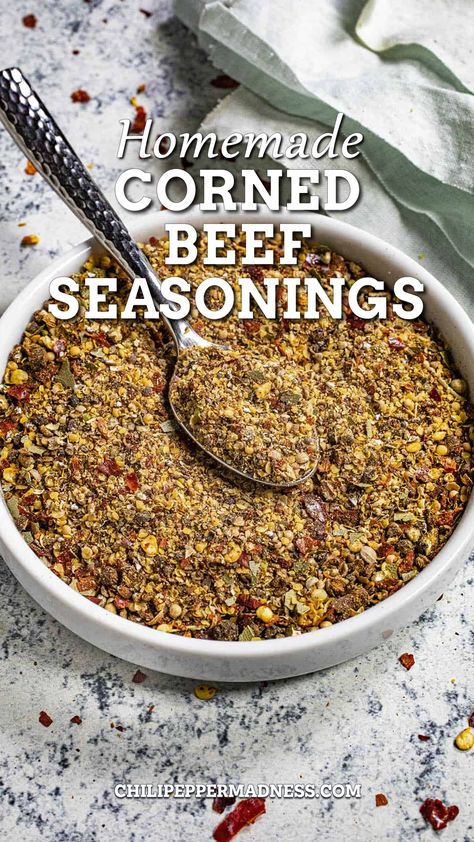 Homemade Corned Beef Seasonings in a big bowl Corned Beef Crockpot, Diy Corned Beef, Corned Beef From Scratch, How To Make Corned Beef Brisket, Corned Beef Recipe, How To Make Corned Beef, Corn Beef Spices Recipes, How To Season Corned Beef, Corned Beef Brisket Seasoning