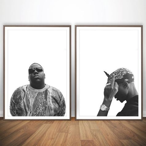 Notorious Big Poster, Rap Pictures, Biggie Smalls Art, Tupac Poster, Biggie Tupac, Tupac Biggie, 2pac Art, Tupac And Biggie, Big Poster