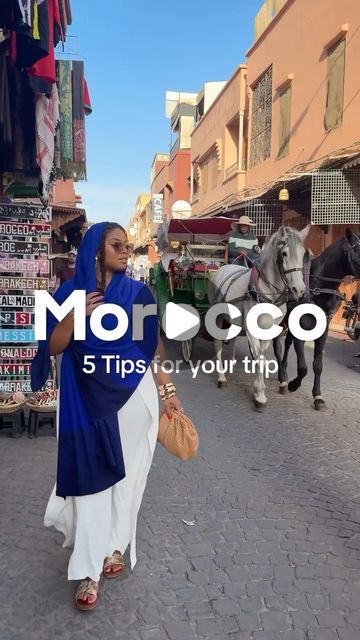 Elaine Goncalves | travel & food on Instagram: "What questions do you have about traveling to Morocco?   Follow me for more travel tips & experiences  @feedme.theworld  @feedme.theworld   #travel #travelblogger #traveltips #morroco #morocco🇲🇦 #marrakesh #marrakech #blacktravelfeed #travelmorocco #visitmorocco" How To Dress In Morocco, Outfits For Morocco, Marrakech Morocco Outfit, Morroco Outfits, Marrakech Outfit, Marrakech Morocco Aesthetic, Morocco Outfits, Morroco Marrakech, Morocco Aesthetic