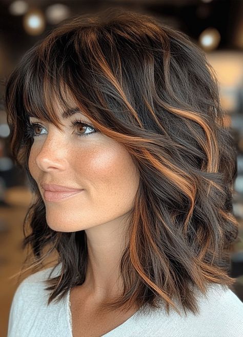 28 Effortlessly Chic Shaggy Long Bob Hairstyles Shaggy Long Bob, Long Messy Bob, Layered Shaggy Bob, Bob Hairstyles For Thick Hair, Long Shaggy Bob, Long Bob Hairstyles For Thick Hair, Long Choppy Bobs, Choppy Bobs, Long Shaggy