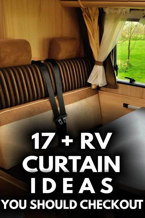 Top Curtain Ideas, Rv Curtain Ideas, Trailer Decorating Ideas, Rv Blinds, Rv Updates, Diy Blackout Curtains, Travel Trailer Hacks, Trailer Hacks, Camper Organization Travel Trailers