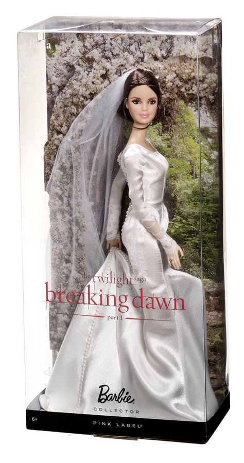 Twilight Barbie Dolls, Breaking Dawn Wedding, Twilight Dolls, Twilight Merch, Twilight Collection, Old Barbie Dolls, Brunette Barbie, Comfort Movie, Twilight Bella