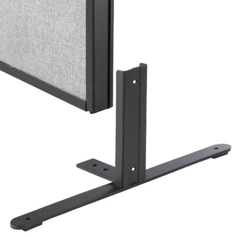 Office Partitions & Room Dividers | Office Partition Panels | Interion® 8"H T-Leg Bracket for Office Partition Panels, Black (1 Pair) | 238CP89 - GlobalIndustrial.com House Columns, Office Partitions, System Furniture, Movable Walls, Wedding Backdrop Design, Rectangular Pool, Office Partition, Office Furniture Design, Exhibition Display