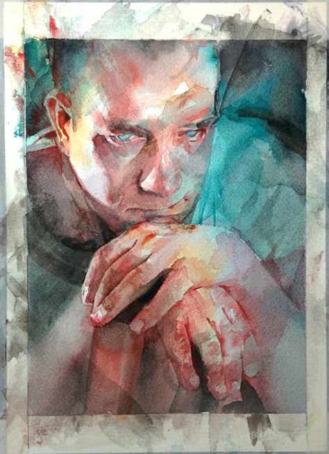 Nick Runge, Moody Painting, Watercolor Face, Figurative Kunst, Watercolor Portrait Painting, Watercolor Blog, Portraiture Art, Oil Painting Inspiration, Watercolor Landscape Paintings