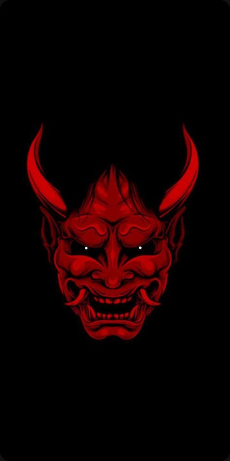 Oni Mask Wallpaper Hd, Japanese Oni Mask Wallpaper, Oni Wallpaper Iphone, Oni Mask Wallpaper, Shinigami Mask, Oni Mask Art, Oni Wallpaper, Red Oni Mask, Mascara Hannya